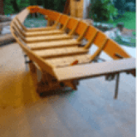 Barque en cours de fabrication