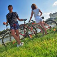 Vélo à Montsoreau Camping Isle verte©PNR Loire Anjou Touraine