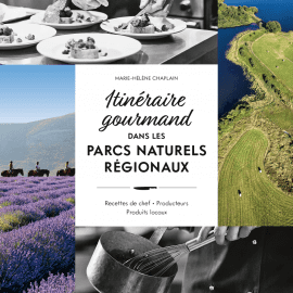 Itinéraire gourmand dans les Parcs naturels régionaux aux éditions Marabout,couverture