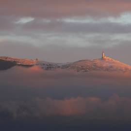 Sommet Ventoux , face nord - Hiver