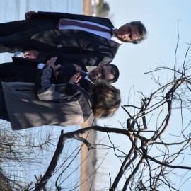 Visite de Michaël Weber et Eric Brua dans le Parc naturel régional de Camargue avec le Président du Parc, Patrick de Carolis