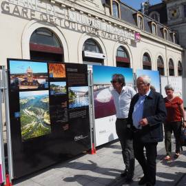 Vernissage de l'exposition photographique de France. Patrimoines & Territoires d’exception en gare de Toulouse Matabiau 19 mai 2022
