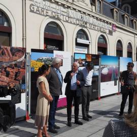 Vernissage de l'exposition photographique de France. Patrimoines & Territoires d’exception en gare de Toulouse Matabiau 19 mai 2022