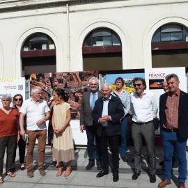 Vernissage de l'exposition photographique de France. Patrimoines & Territoires d’exception en gare de Toulouse Matabiau 19 mai 2022