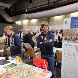 Marché des initiatives, stand Parc des Boucles de la Seine normande 