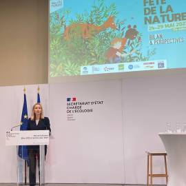 Fête de la nature , Bilan 2023 et Perspectives 2024 au Ministère de L'Ecologie avec Bérangère Couillard, Secrétaire d'Etat au Ministère de l'Ecologie 