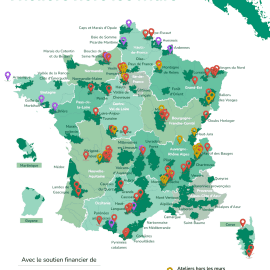 Carte des 20 ans d'Ateliers hors les murs