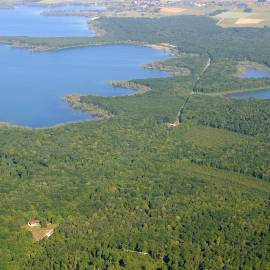 Vue aérienne de la Maison du Parc