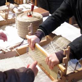 Animation tissage à l'Ecomusée de la Forêt d'Orient