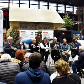 Table ronde "Races locales et territoires de Parc" organisée au Salon de l'agriculture 2019 en partenarait 