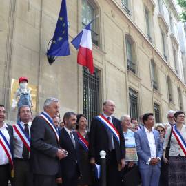 Rassemblement des élus du Vexin devant le Ministère de la transition écologique et solidaire - LChariol FPNRF