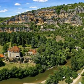 la vallée du Célé à Sauliac