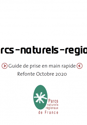 Guide de prise en main rapide du site de la Fédération des Parcs couverture