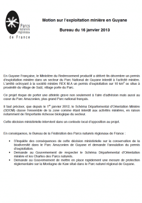 exploitation minière en Guyane