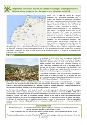 Coopération territoriale du Parc des Landes de Gascogne avec la province d'El Hajeb au Maroc