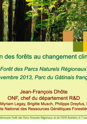 Adaptation des forêts au changement climatique