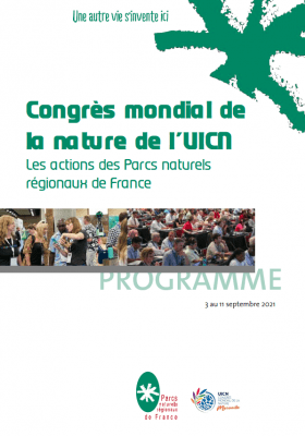 Programme actions des Parcs au congrès UICN - couverture
