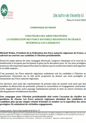 CP stratégie aire sprotégées - élections 2022 a 