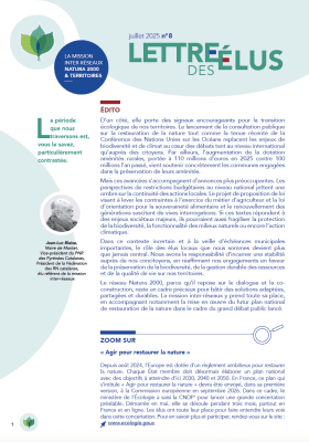Lettre des élus Natura 2000 n°8