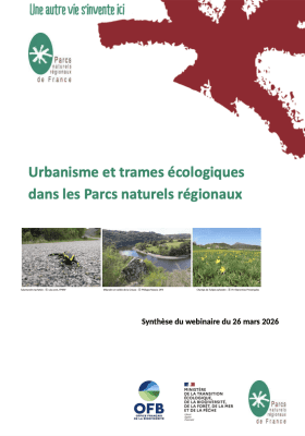 Photo synthèse du webinaire sur urbanisme et trames écologiques dans les Pnr du 26 mars 2026