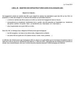 Annexe 3 Maintien des infrastructures agro-écologiques 