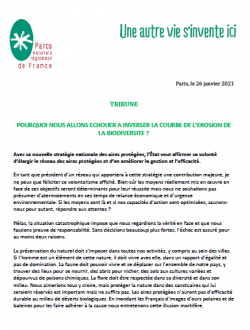 Tribune POURQUOI NOUS ALLONS ECHOUER A INVERSER LA COURBE DE L’EROSION DE LA BIODIVERSITE ? 