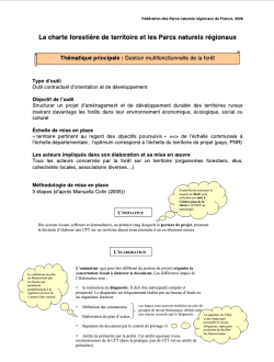 Chartes forestières de territoire et Parcs naturels régionaux