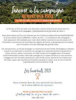 CP Innover à la campagne - annonce des lauréats 2021