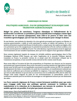 CP POLITIQUES AGRICOLES : PAS DE QUINQUENNAT ECOLOGIQUE SANS TRANSITION AGROECOLOGIQUE 