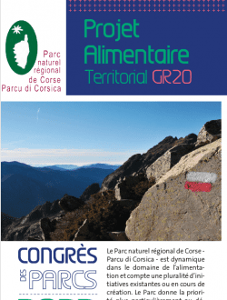 Projet alimentaire territorial GR20, panneau du marché aux initiatives 2022