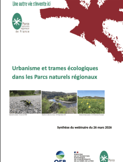 Photo synthèse du webinaire sur urbanisme et trames écologiques dans les Pnr du 26 mars 2026