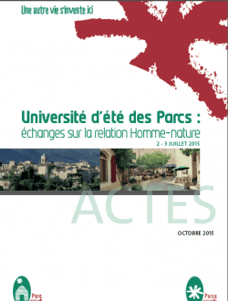 Actes de l'Université d'été 2015